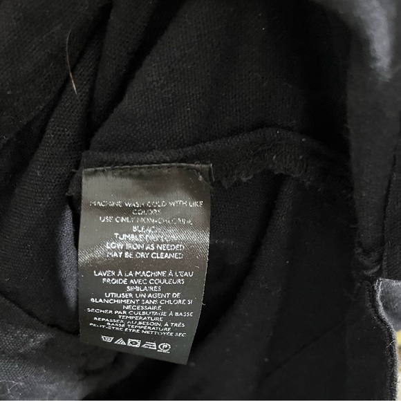 Pilcro Black Button Down Linen Shirt Dress Anthropologie - Picture 4 of 11